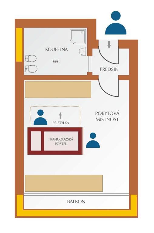 Hotel Nastup Loučná pod Klínovcem Oda fotoğraf
